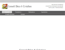 Tablet Screenshot of conseil-deco-creation.com
